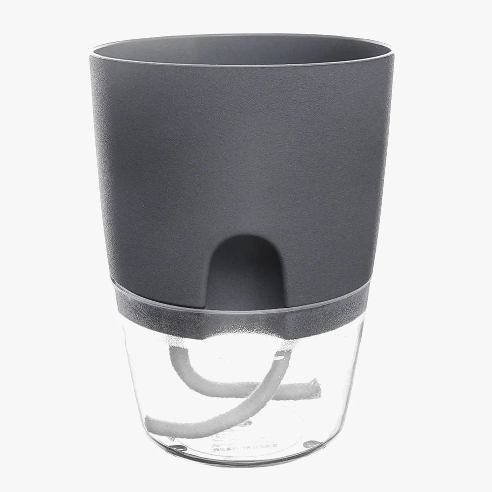 pot de fleurs en plastique avec arrosage automatique et corde absorbante - Image 8