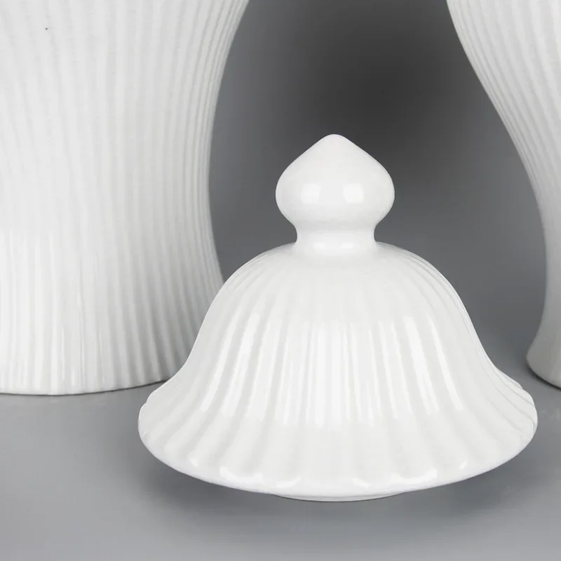 pot en céramique décoratif pour thé et gingembre avec couvercle - Image 5