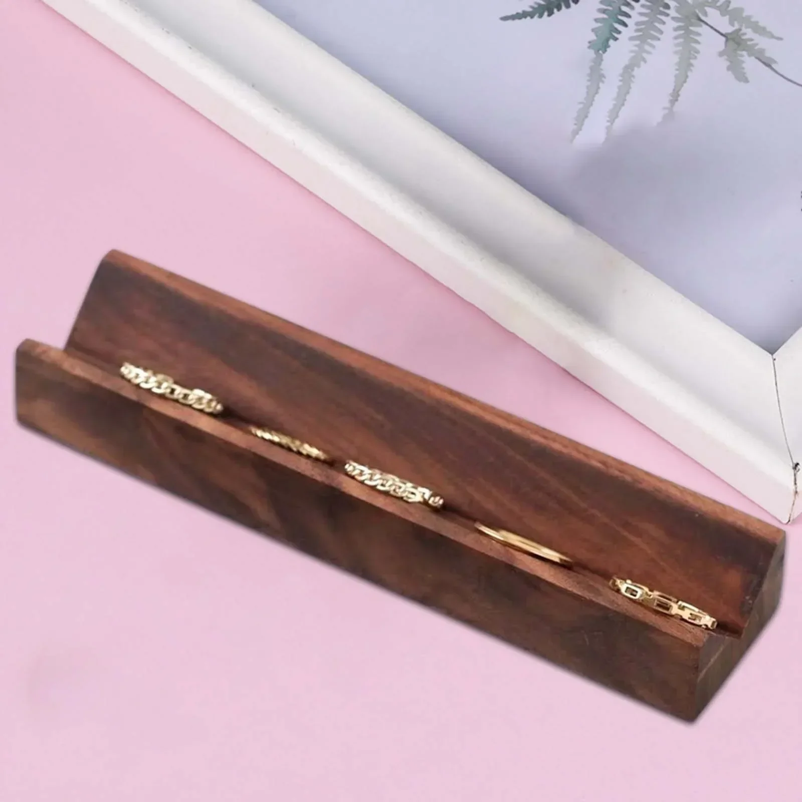 présentoir à bagues en bois vintage pour bijoux - Image 9