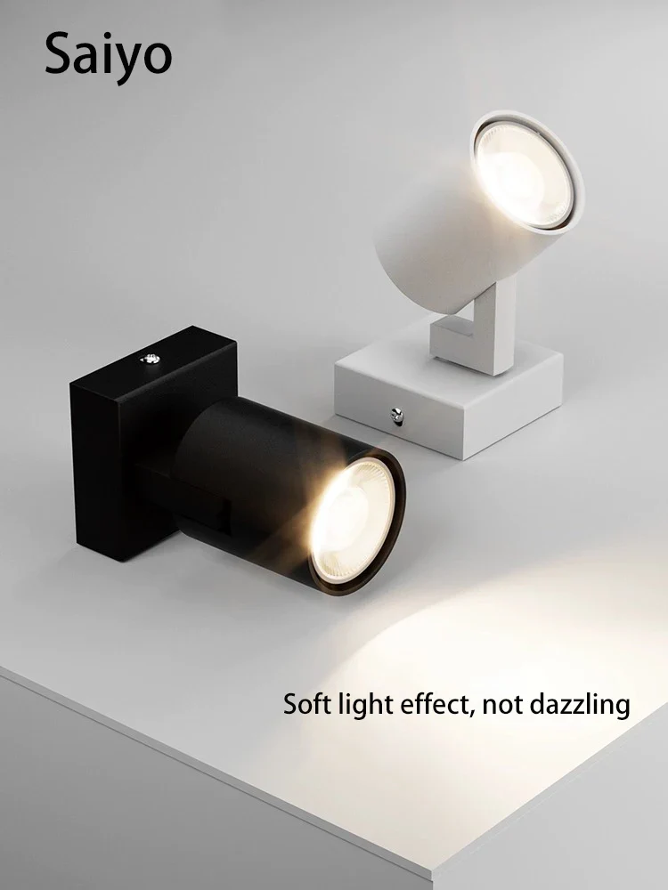 projecteur led gu10 montage surface angle réglable aluminium foco - Image 5