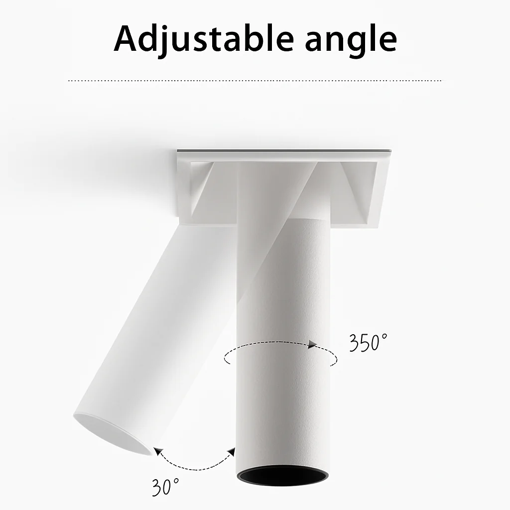 projecteurs led encastré long tube spot angle réglable foco - Image 2