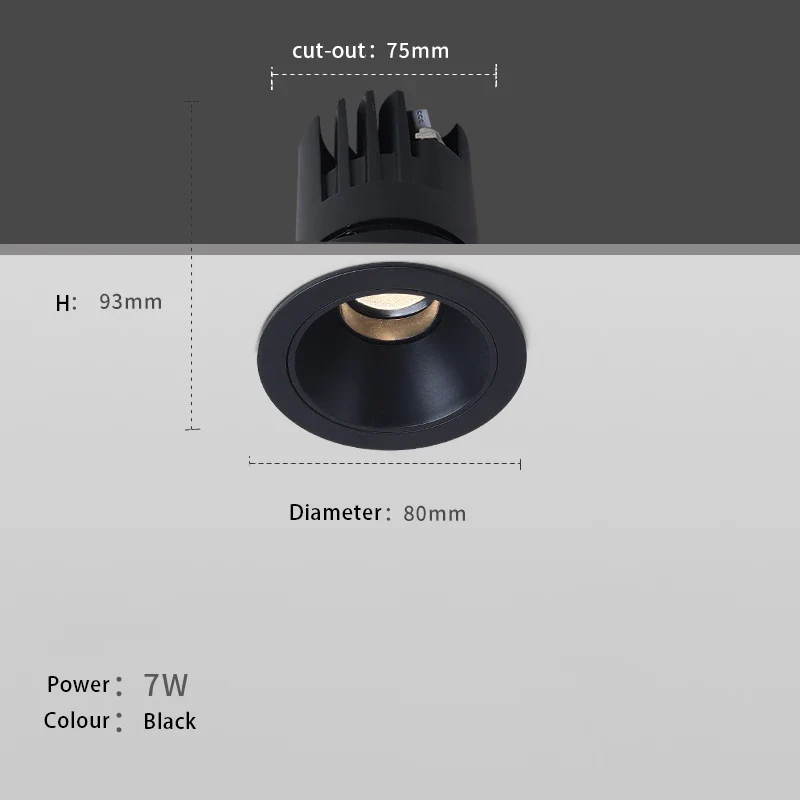 projecteurs led encastré spot foco lampe en aluminium - Image 7