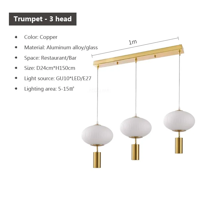Rétro LED Suspension En Verre 1-3Tête Lanterne Transparente Lampes Suspendues Pour Chambre Cuisine Balcon Salons Luminaire Lustre - Image 15