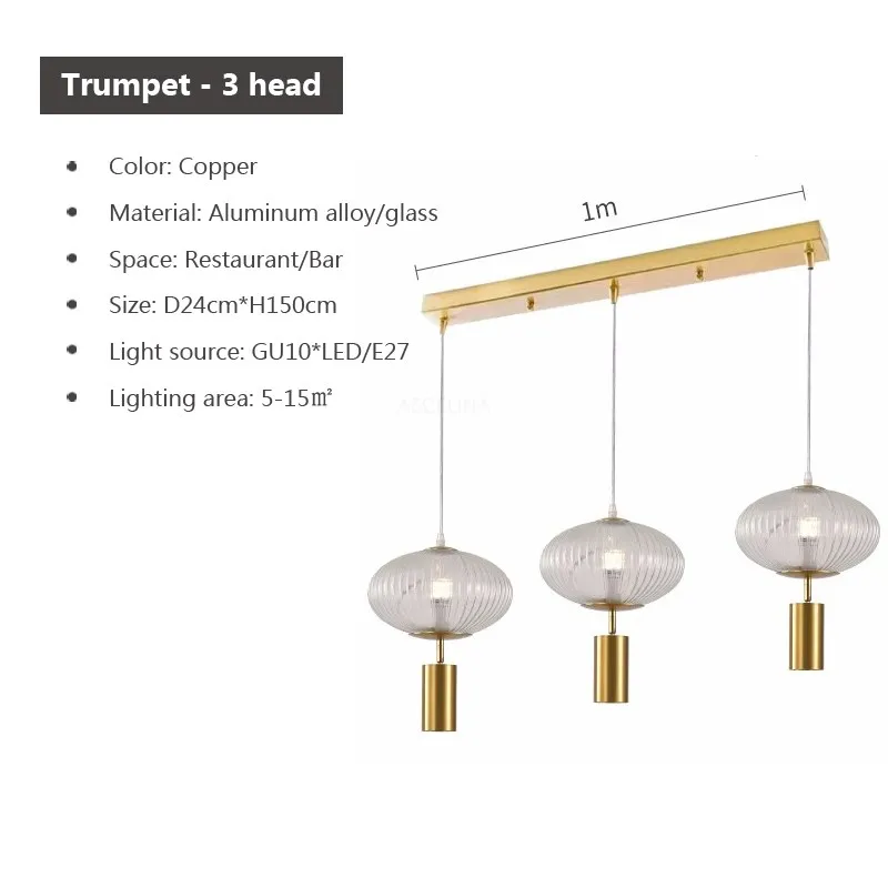 Rétro LED Suspension En Verre 1-3Tête Lanterne Transparente Lampes Suspendues Pour Chambre Cuisine Balcon Salons Luminaire Lustre - Image 17