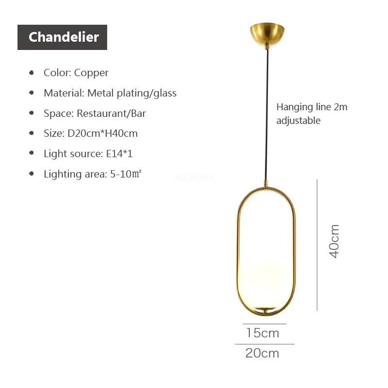 Rétro LED Suspension En Verre 1-3Tête Lanterne Transparente Lampes Suspendues Pour Chambre Cuisine Balcon Salons Luminaire Lustre - Image 19