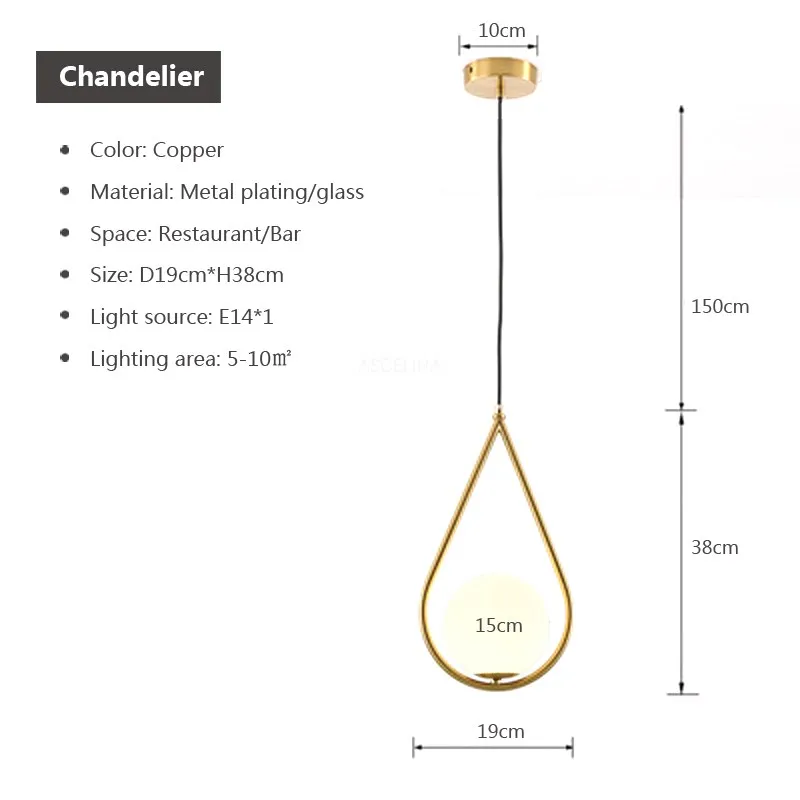 Rétro LED Suspension En Verre 1-3Tête Lanterne Transparente Lampes Suspendues Pour Chambre Cuisine Balcon Salons Luminaire Lustre - Image 22
