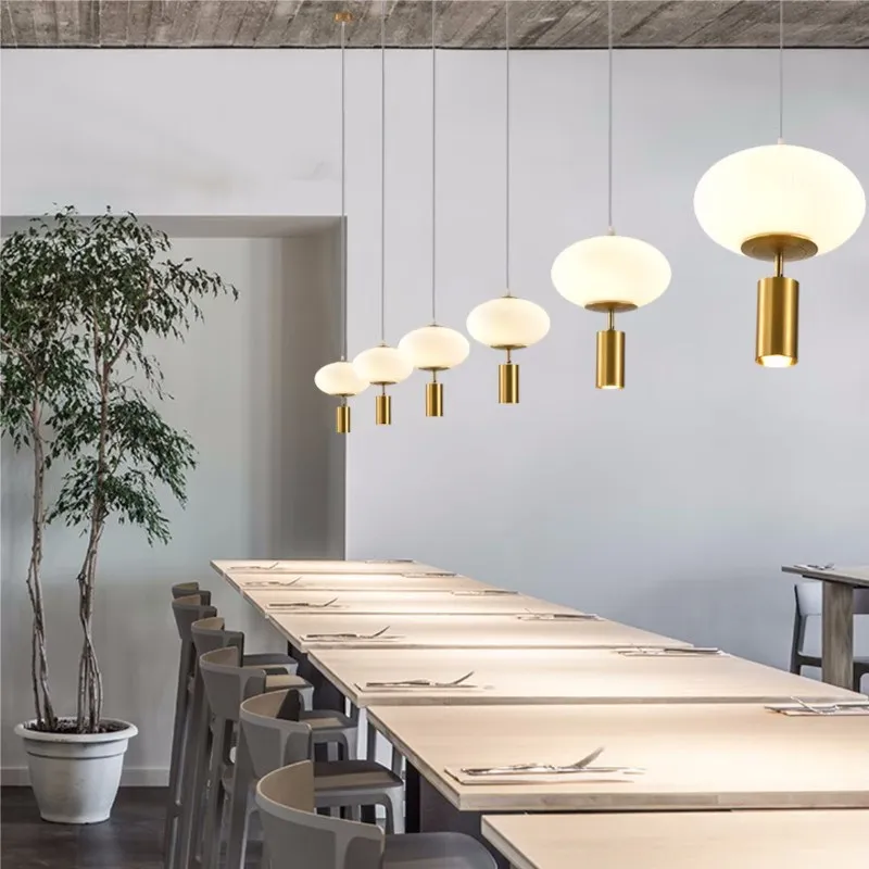 Rétro LED Suspension En Verre 1-3Tête Lanterne Transparente Lampes Suspendues Pour Chambre Cuisine Balcon Salons Luminaire Lustre - Image 3