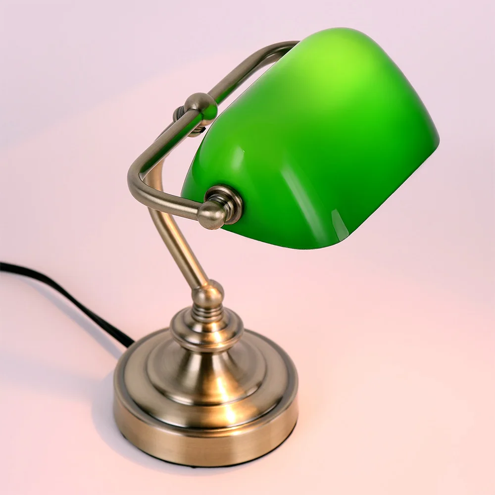 Rétro mini lampe de bureau protection des yeux LED G9 banque lampe de bureau chambre chevet café bureau bar table café décor lampe de table - Image 4