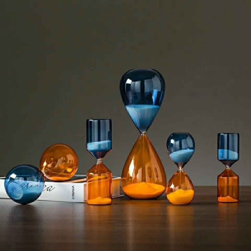 sablier décoratif en verre pour bureau et artisanat - Image 2