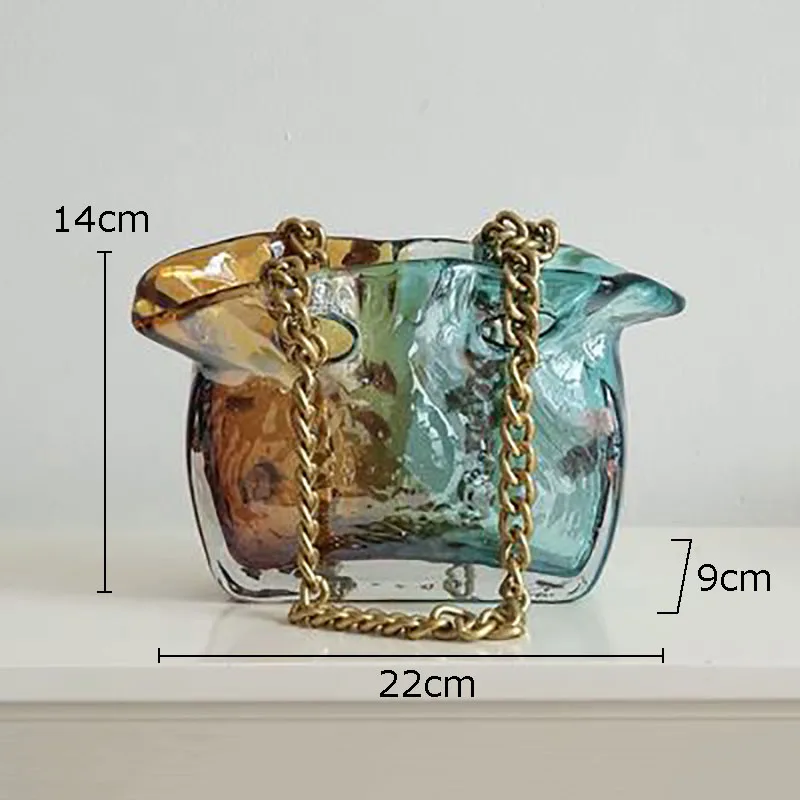 sac fourre-tout décoratif vase hydroponique pour fleurs modernes - Image 9