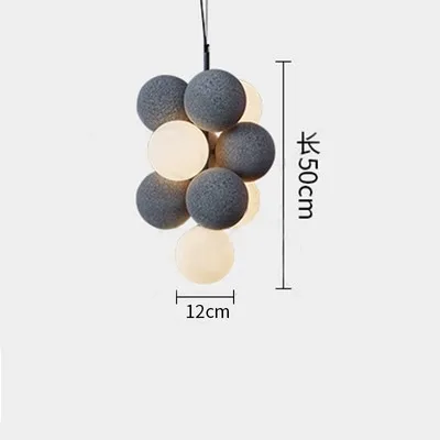 SADDYHA Lustre français moderne en forme de raisin - Image 10