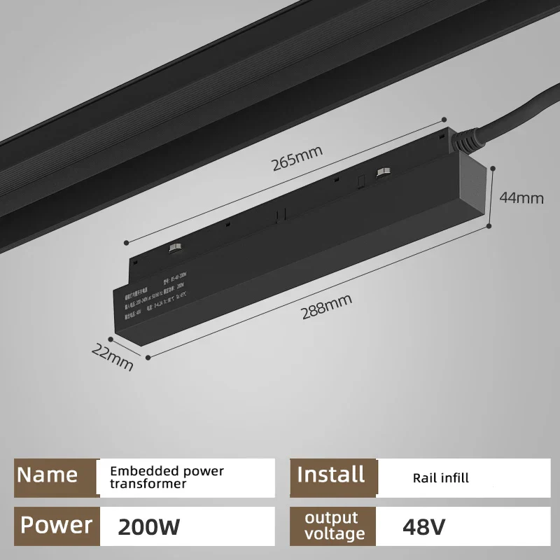 ensemble moderne de suspension à led sur rail intégré - Image 11