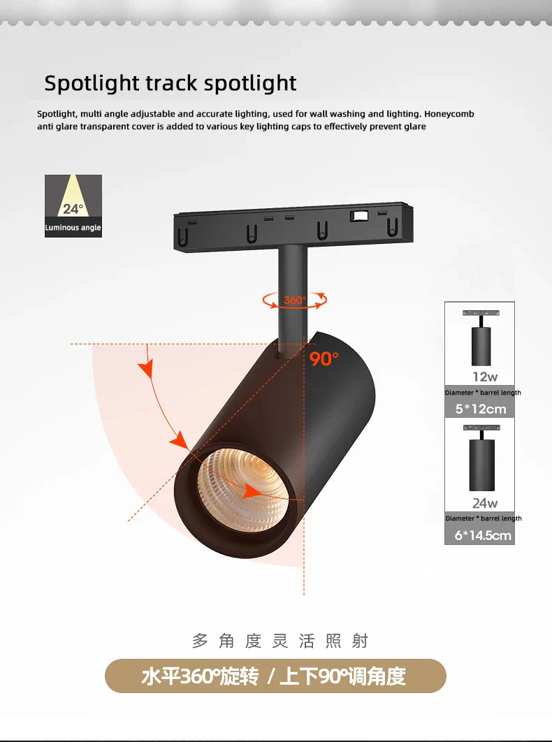 ensemble moderne de suspension à led sur rail intégré - Image 6