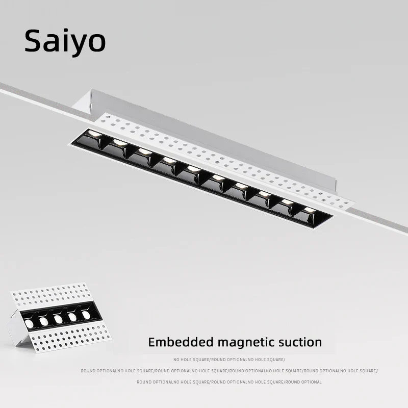"saiyo led spot barre lumineuse linéaire magnétique sans monture"