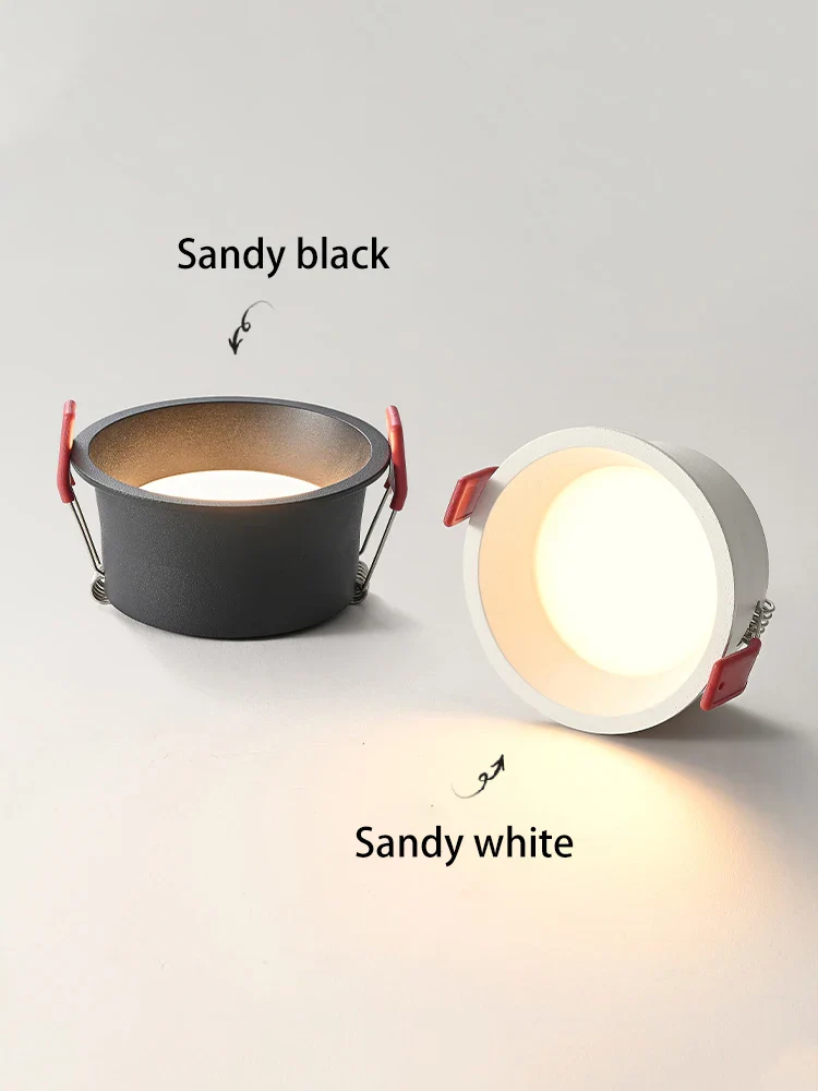 led downlight encastré anti-éblouissement en aluminium pour éclairage intérieur