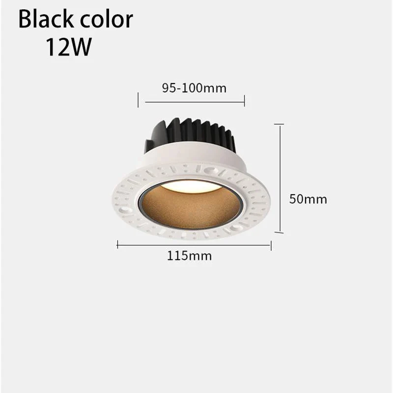 led downlight encastré bordure invisible pour éclairage intérieur magasin domicile - Image 6