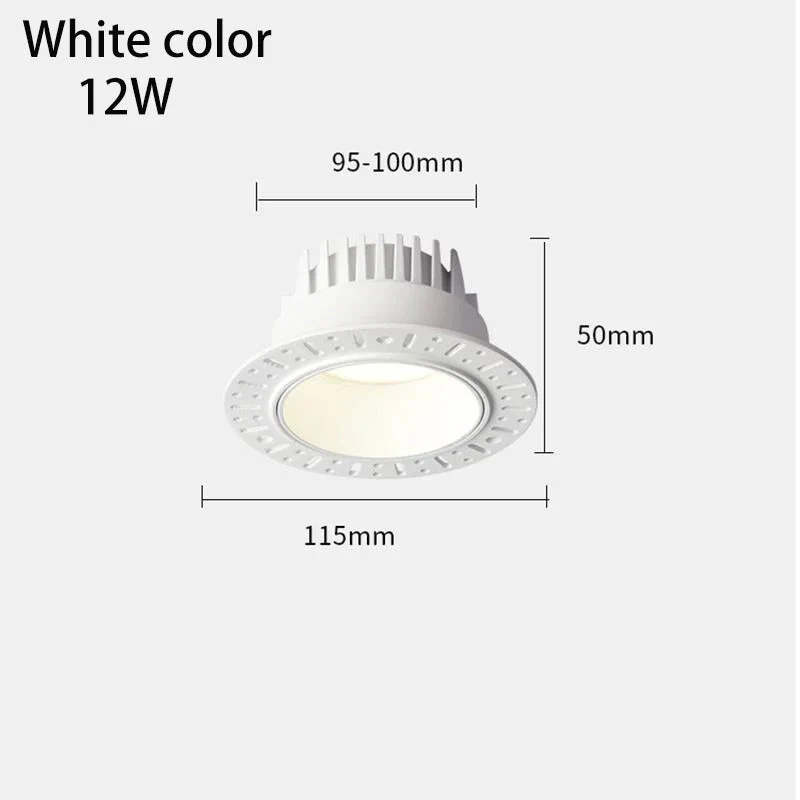 led downlight encastré bordure invisible pour éclairage intérieur magasin domicile - Image 9