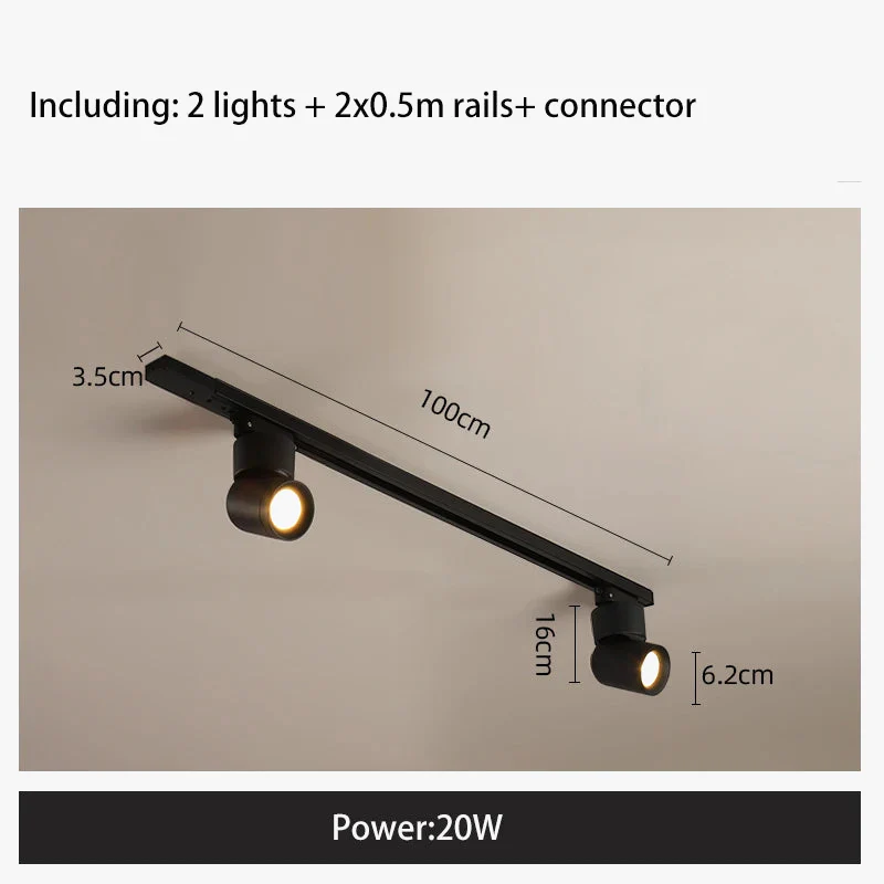 led éclairage sur rail pour magasin foco projecteur - Image 10