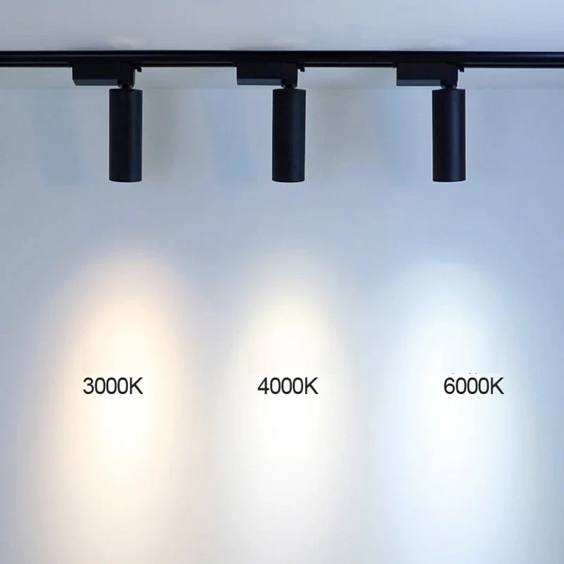led ensemble complet éclairage sur rail aluminium pour magasin - Image 3
