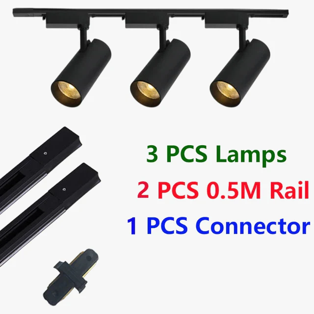 led ensemble complet éclairage sur rail aluminium pour magasin - Image 7
