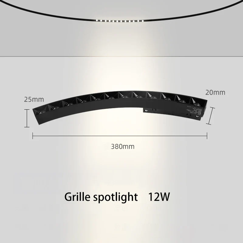 led magnétique éclairage sur rail projecteur suspendu - Image 12