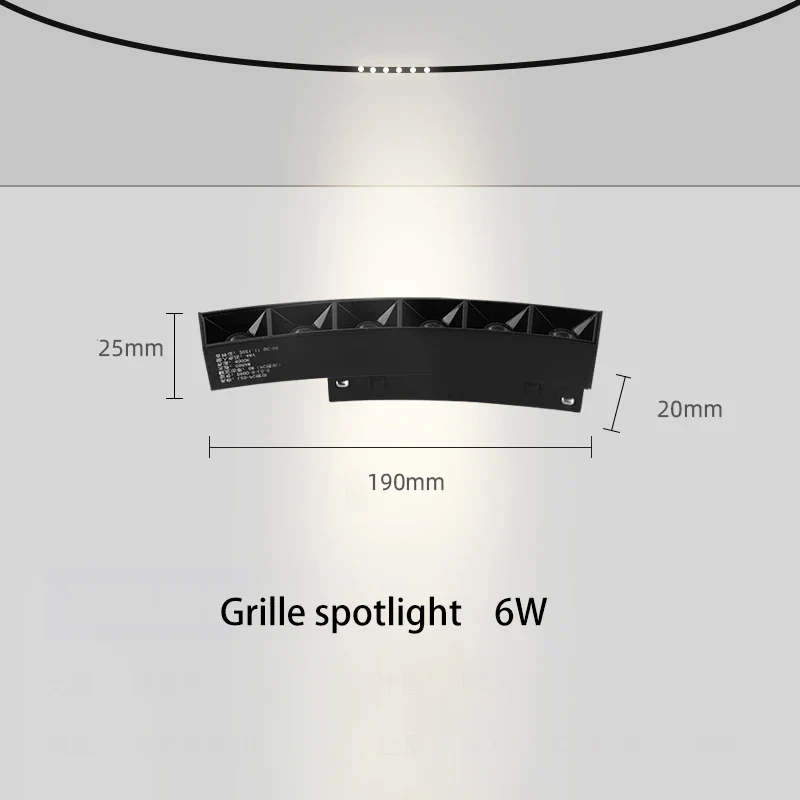 led magnétique éclairage sur rail projecteur suspendu - Image 13