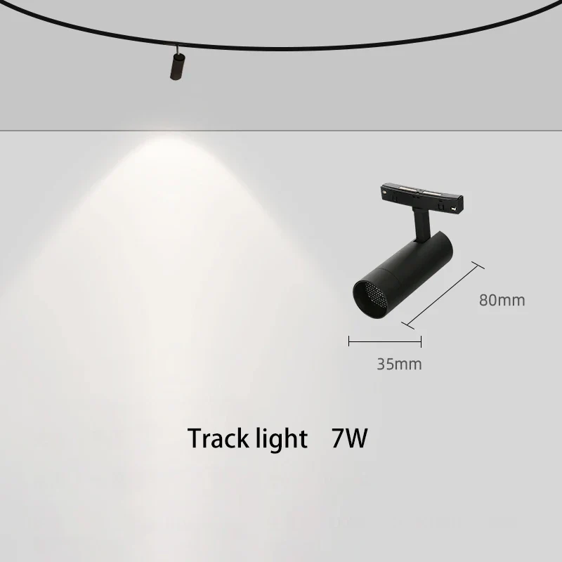 led magnétique éclairage sur rail projecteur suspendu - Image 15