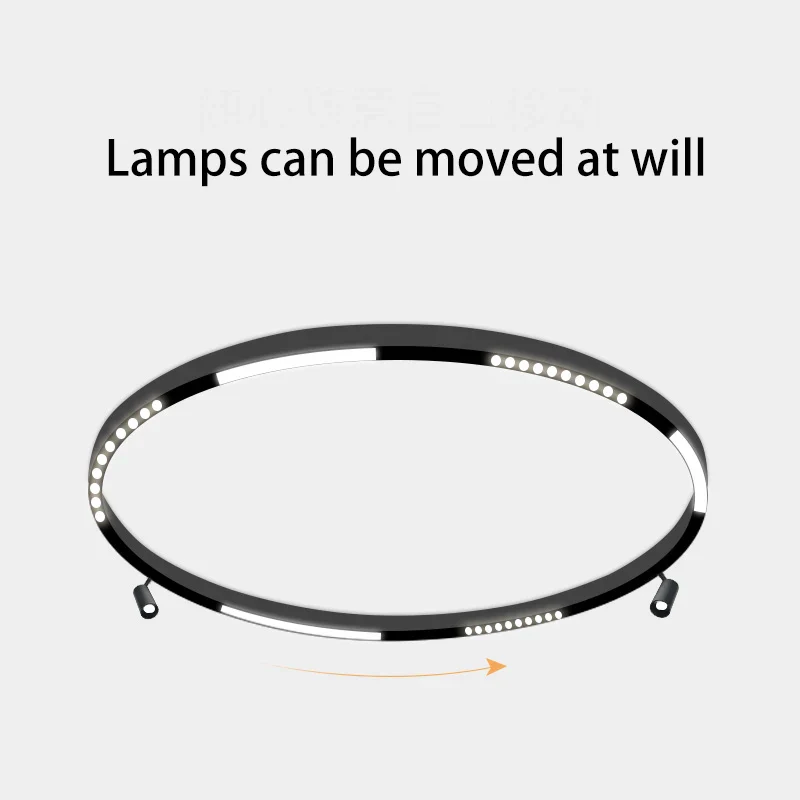 led magnétique éclairage sur rail projecteur suspendu - Image 5