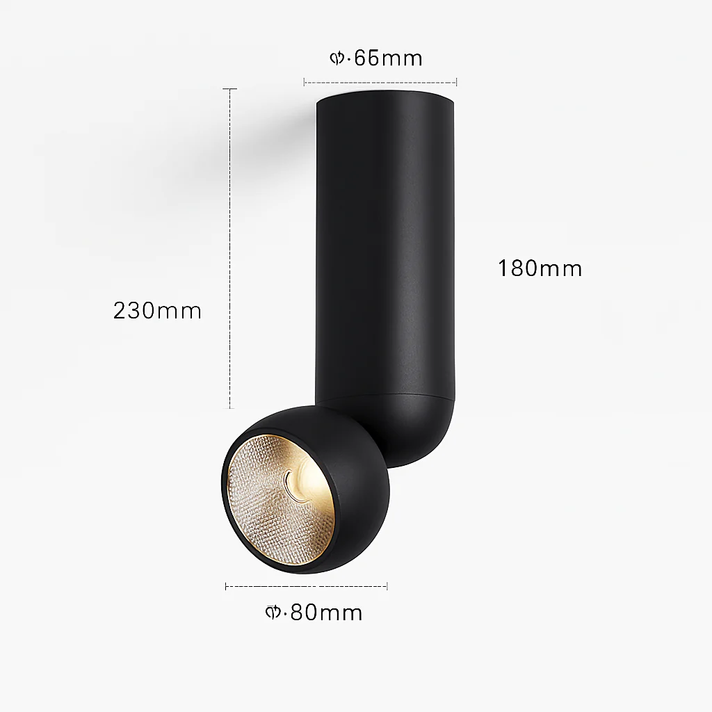led projecteur surface 355 degrés angle réglable cri 90 rotatif - Image 7