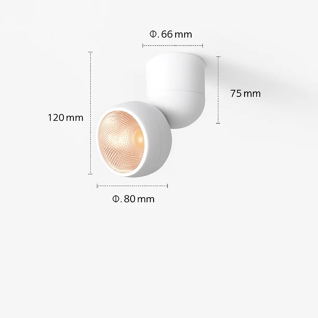 led projecteur surface 355 degrés angle réglable cri 90 rotatif - Image 8