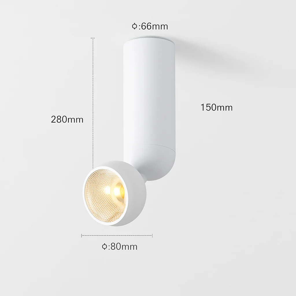 led projecteur surface 355 degrés angle réglable cri 90 rotatif - Image 9