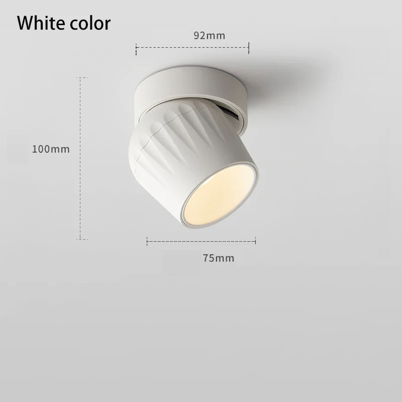 led projecteurs montés en surface downlight aluminium rond - Image 6