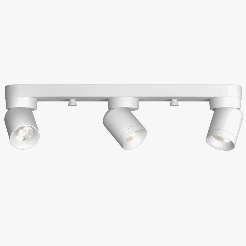led projecteurs montés en surface spots rotatifs applique murale sur rail - Image 5