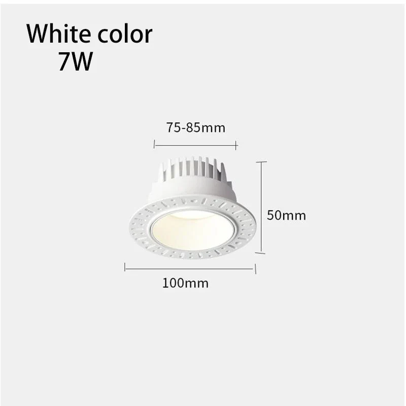 led sans bordure downlight spots remplaçables encastrés pour éclairage intérieur - Image 13