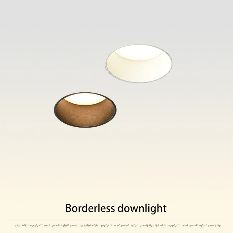 led sans bordure downlight spots remplaçables encastrés pour éclairage intérieur - Image 2