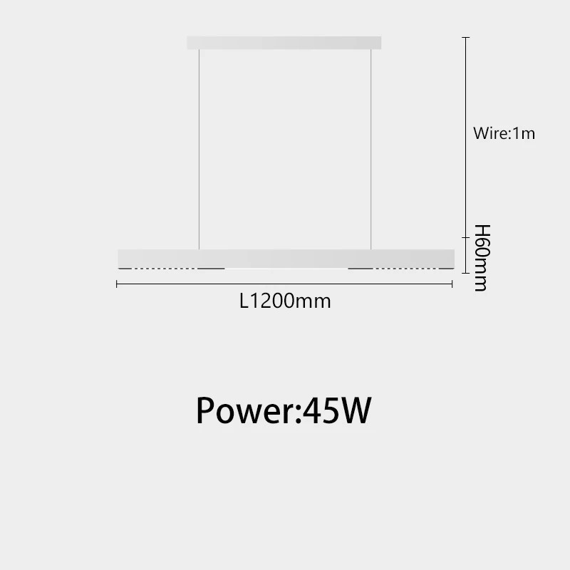 led suspension linéaire lustres lampe projecteurs longue ligne - Image 6