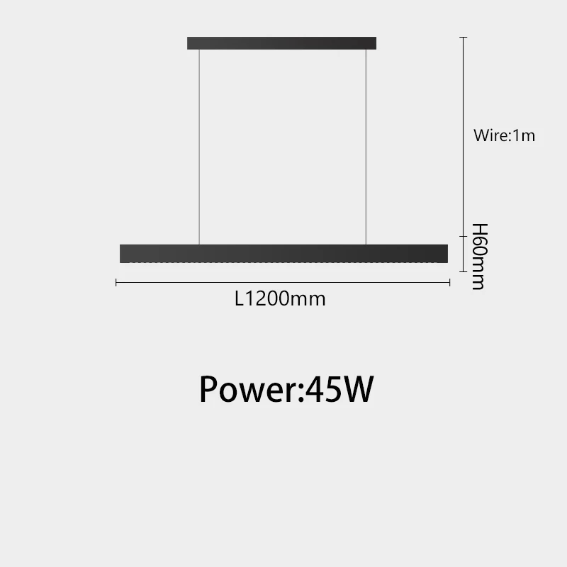 led suspension linéaire lustres lampe projecteurs longue ligne - Image 8