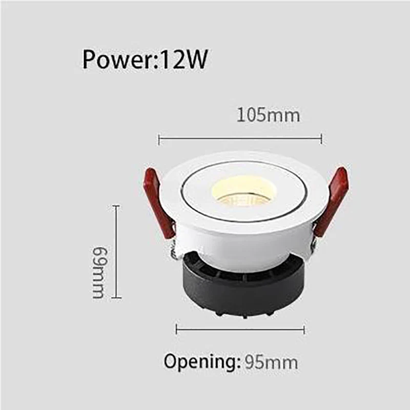 projecteur led encastré anti-éblouissement angle réglable pour intérieur - Image 10