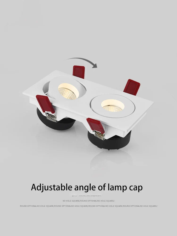 projecteur led encastré anti-éblouissement angle réglable pour intérieur - Image 2