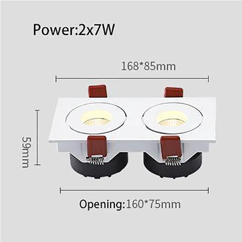 projecteur led encastré anti-éblouissement angle réglable pour intérieur - Image 6