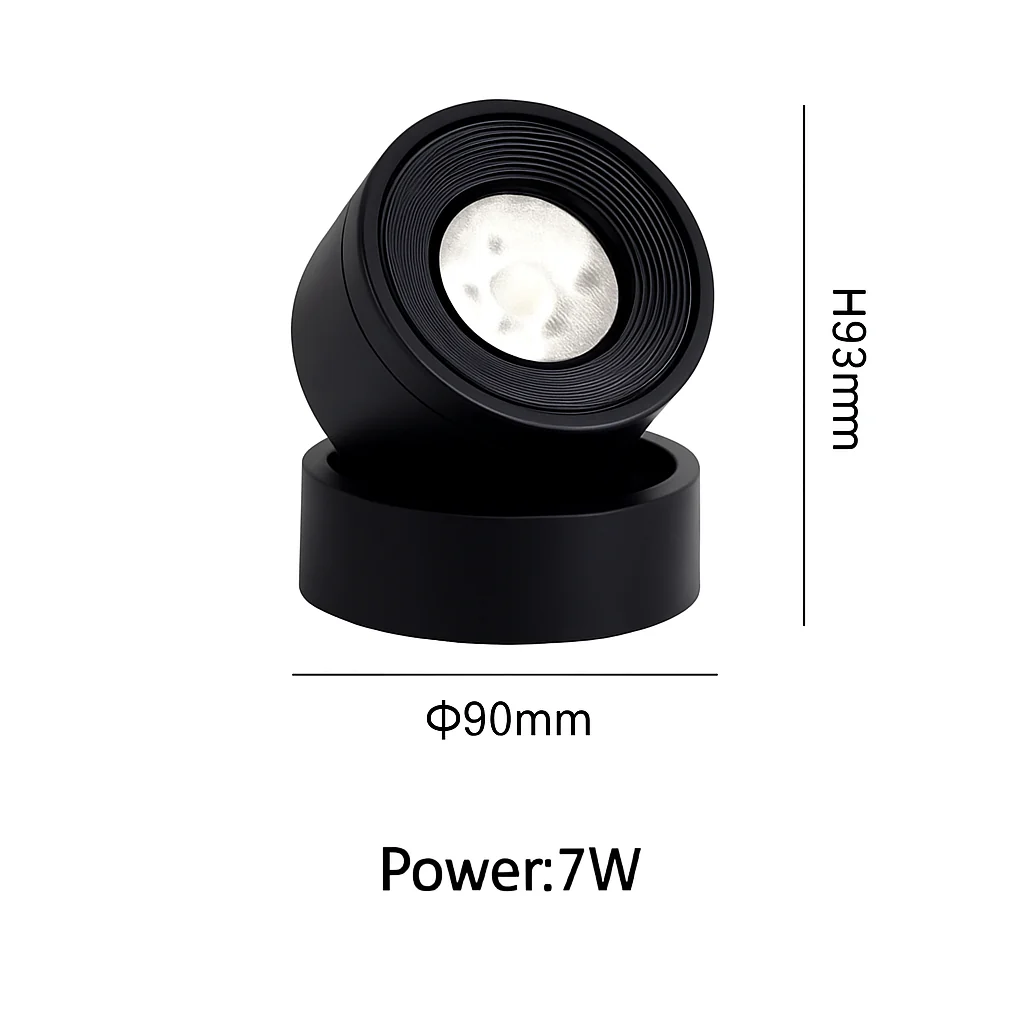 projecteurs led nordique surface monté spot rotation pliant macarone foco - Image 10