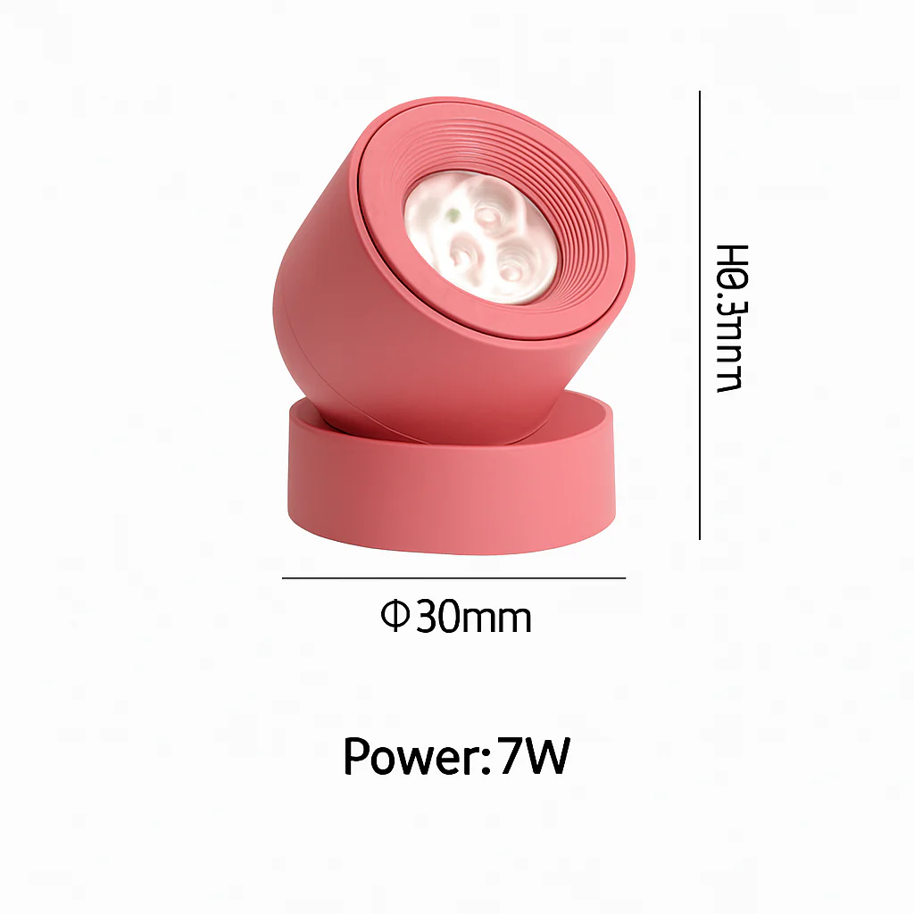 projecteurs led nordique surface monté spot rotation pliant macarone foco - Image 9