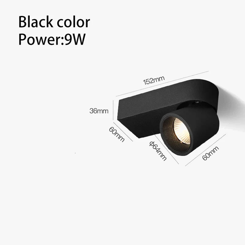 projecteurs led rotation réglable 360° montage en surface spot aluminium - Image 7