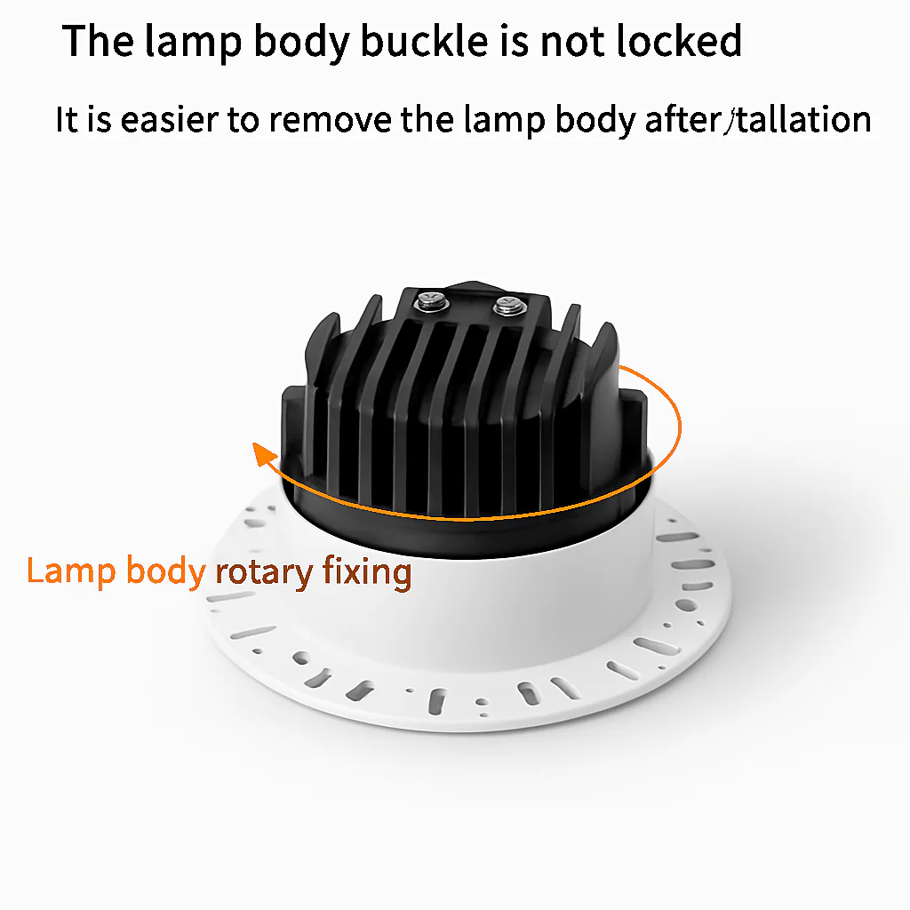 smart led spot encastré anti-éblouissement aluminium sans bordure - Image 4