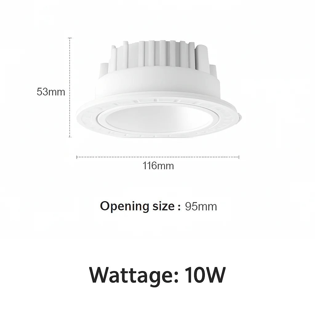 smart led spot encastré anti-éblouissement aluminium sans bordure - Image 9