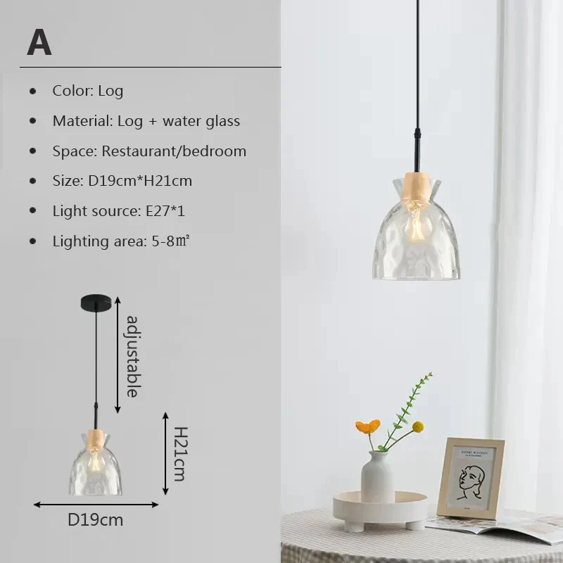 Scandinave moderne LED Restaurant lumière créative café bar comptoir petit verre à vin lustre salon chambre lampes - Image 7