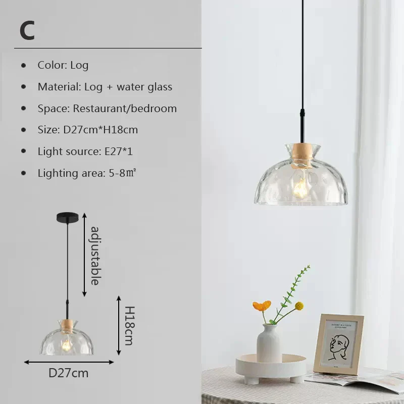 Scandinave moderne LED Restaurant lumière créative café bar comptoir petit verre à vin lustre salon chambre lampes - Image 9