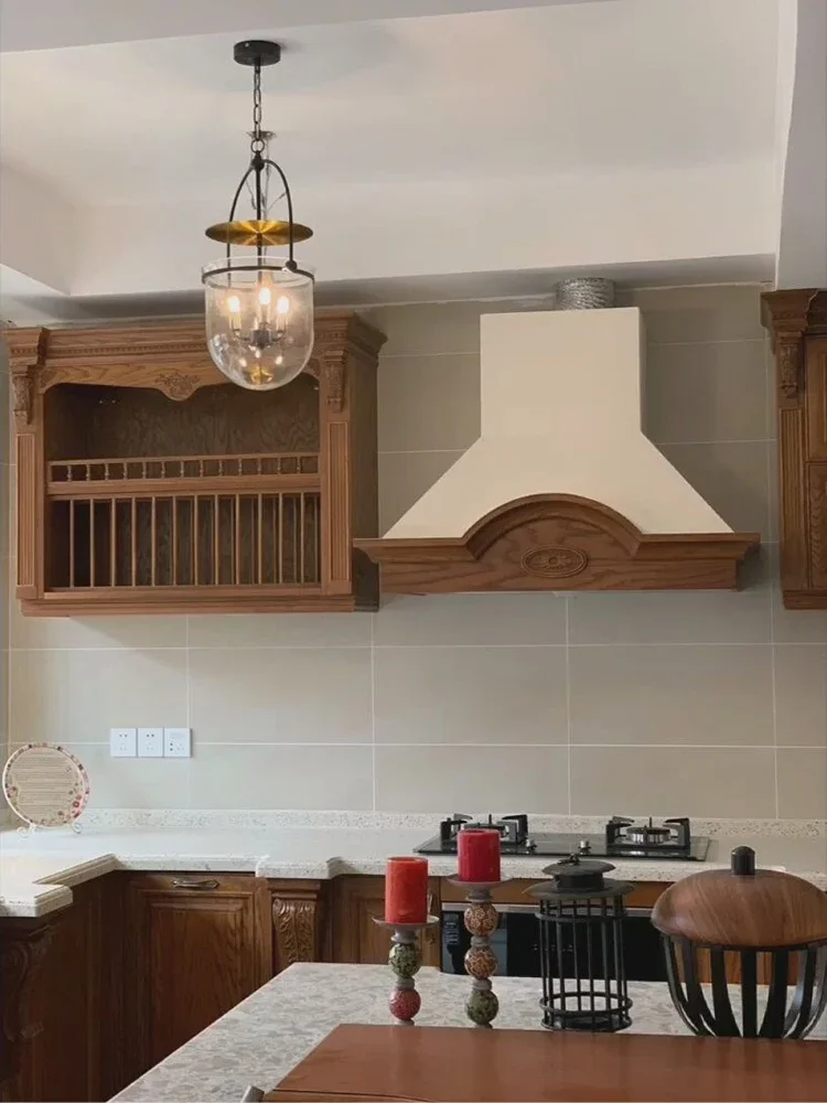 Scandinavian Glass Pendant Light Vintage Ceiling Hanging Lamp For Dining Room Bar Bedroom - Image 3