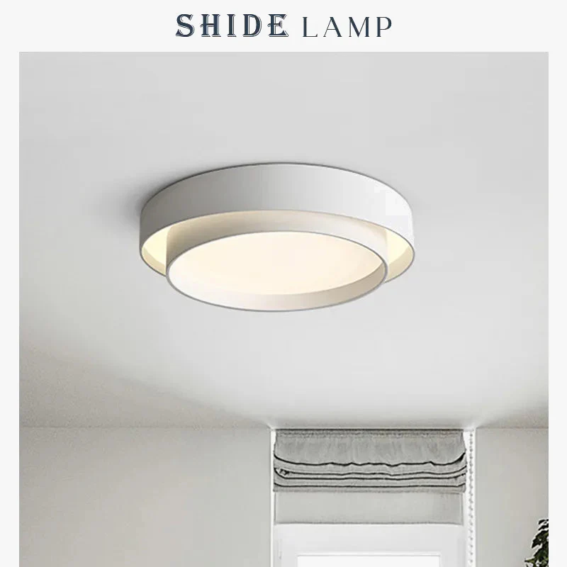 SHIDE blanc noir plafond moderne à LEDs lumières pour salon chambre salle à manger lampe à intensité variable intérieur rond carré luminaires - Image 2