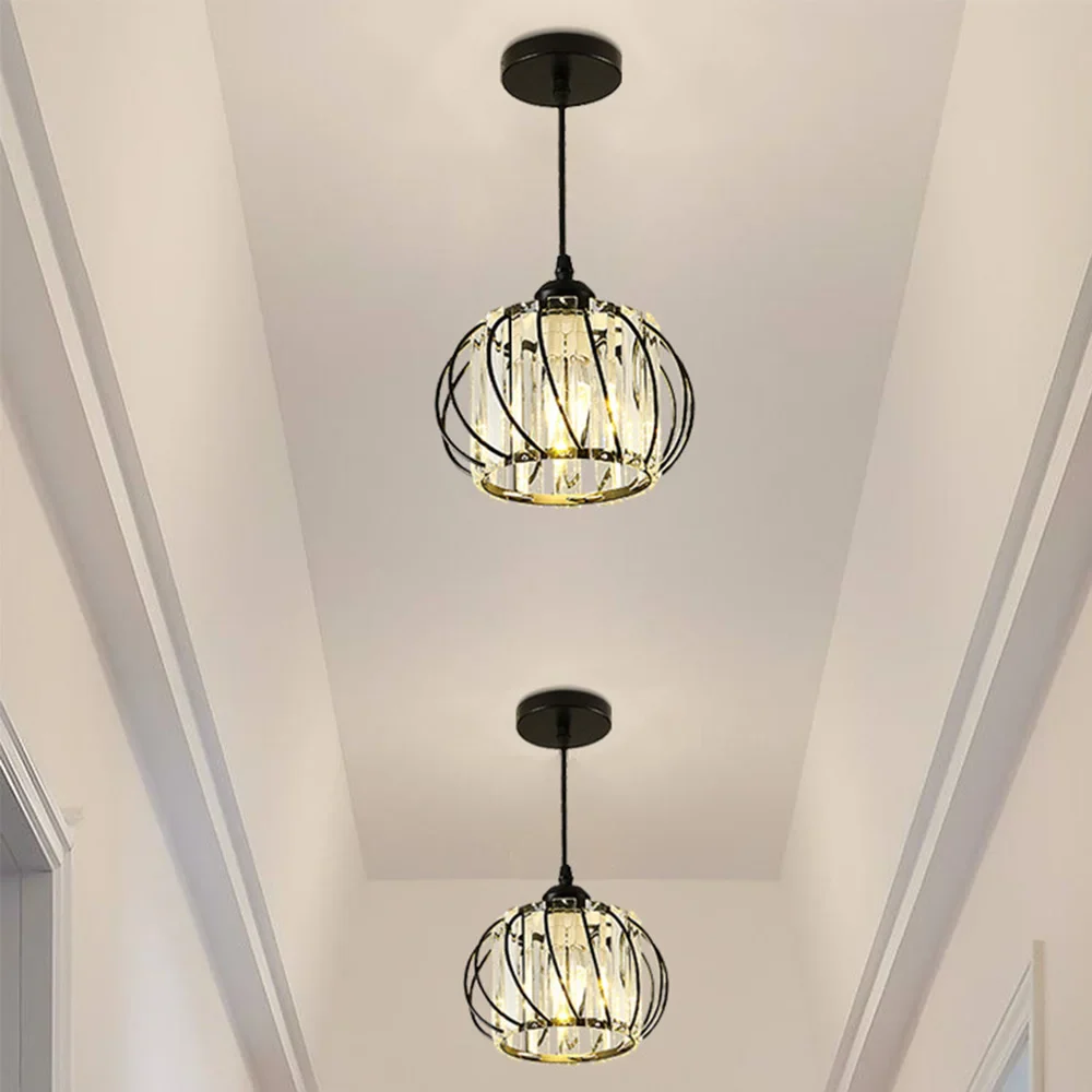 Simple Nordic glass chandelier, modern LED lights for living room, study, hallway, hallway, flat lamps, interior lighting - Image 5